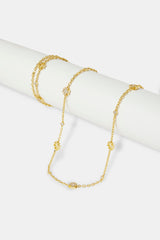 Mother of Pearl Motif Mix Rolo Chain & Bracelet - 8mm