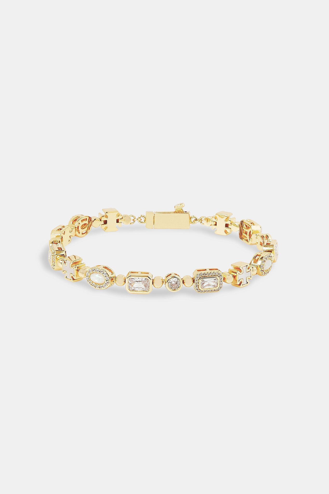 Mother of Pearl Multi Gemstone Bracelet - 6mm