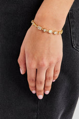 Mother of Pearl Multi Gemstone Bracelet - 6mm