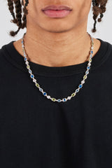 Mixed Shape Gemstone Link Chain - 6mm