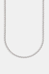 Mixed Square Stone Tennis Chain - 3mm