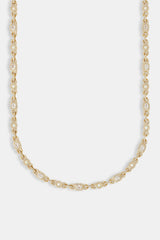 Opal & Baguette Chain - 5mm - Gold