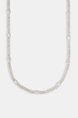 Iced Cuban Opal Heart Chain - 6mm