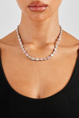 Pink & Clear Multi Gemstone Chain - 6mm