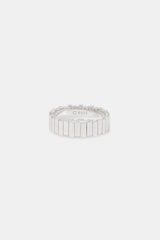 Polished Panelled Ring - 6mm