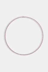 Pink Tennis Chain - 3mm