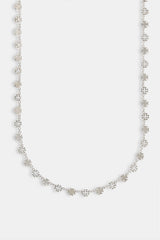 Polished Cross & Outline Connecting Chain - 6mm