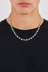 Polished Cross & Outline Connecting Chain - 6mm