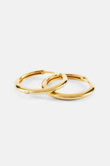 Polished Hoop Earrings - 20mm