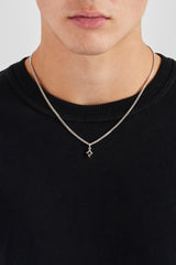 Polished Star Outline Necklace - 10mm