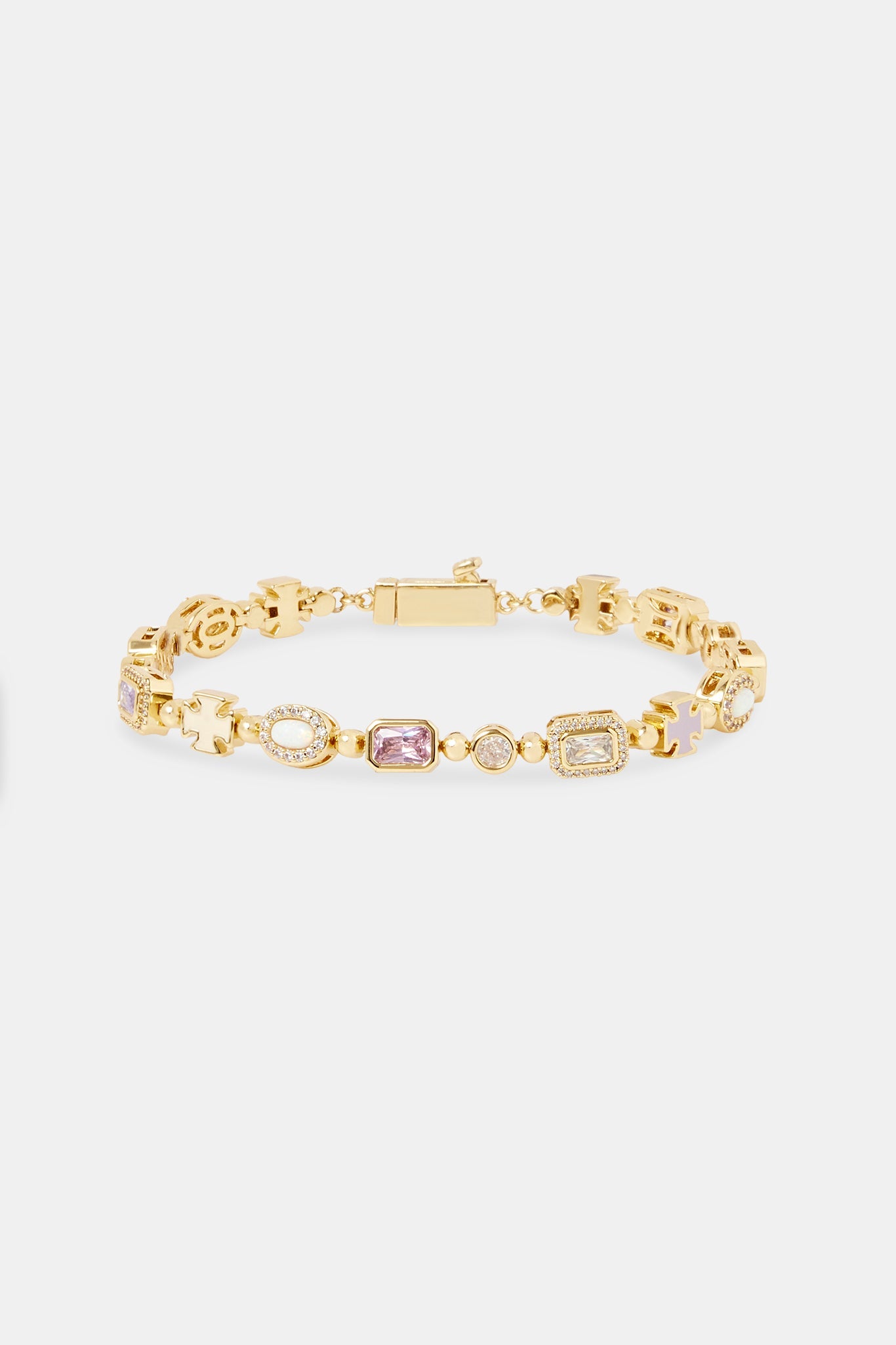 Pastel Multi Gemstone Bracelet - 6mm