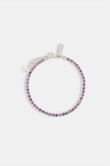 Iced Lilac Micro Tennis Bracelet - 2.5mm
