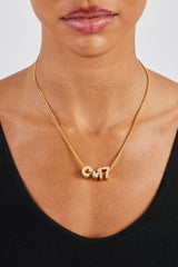 Iced Number Pendant - 12mm