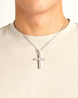 Iced Cross Pendant - 30mm