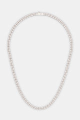 Iced Double Row Tennis Necklace