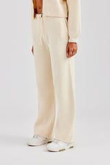 Knitted Straight Leg Trouser - Oatmeal