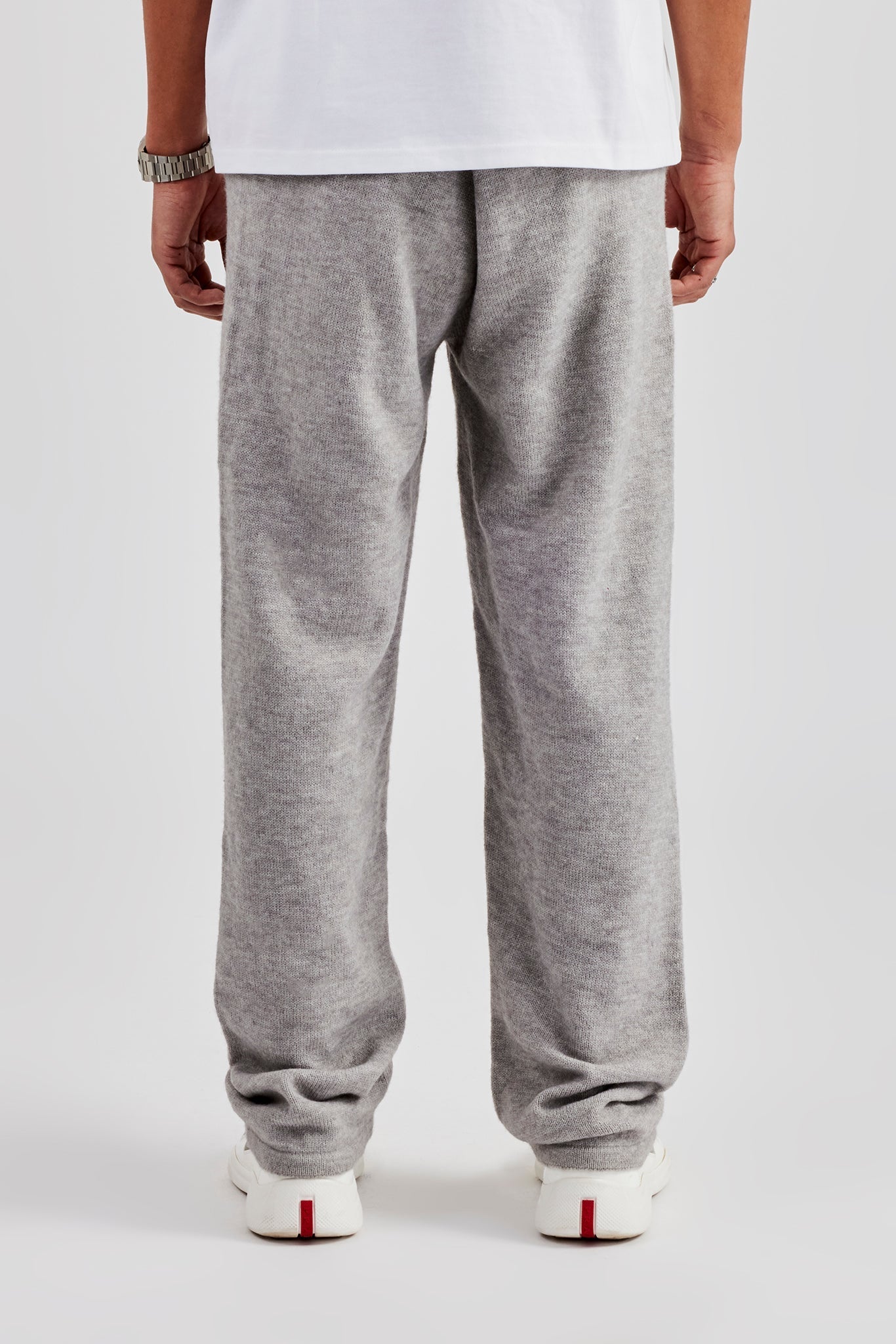 Fluffy Intarsia C Jogger - Grey