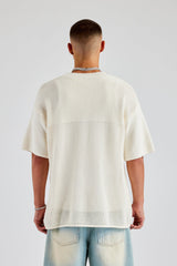 Oversized Varsity Knitted Top