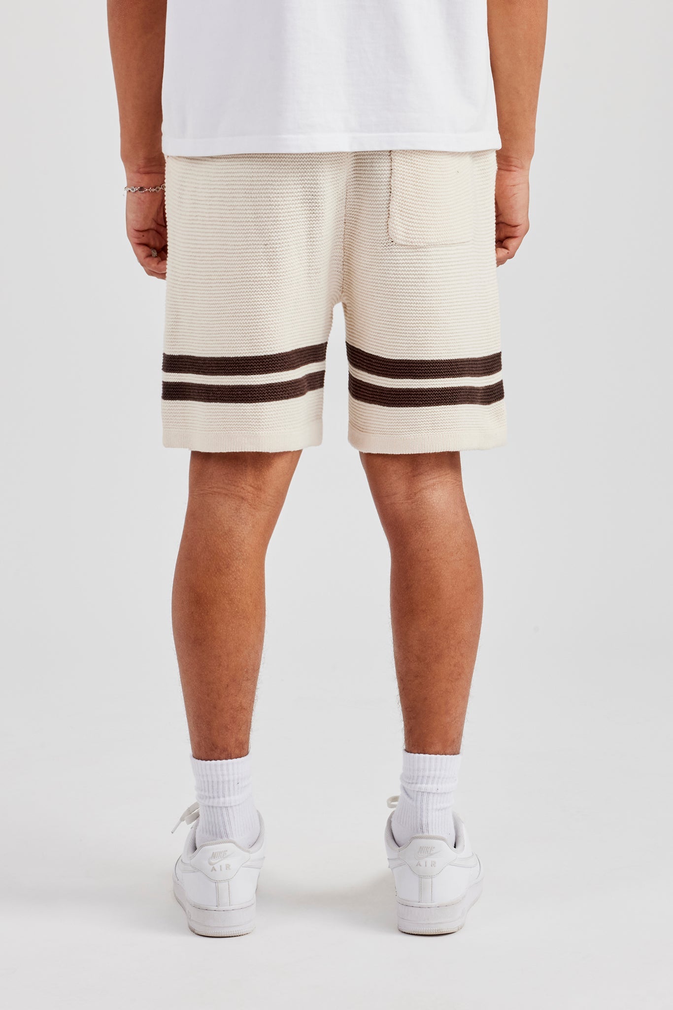 Loose Fit Knitted Short - Off White