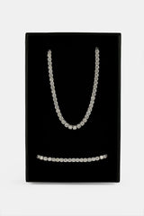 Moissanite Tennis Chain & Bracelet - 5mm