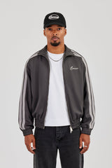 Taping Track Jacket - Charcoal