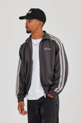 Taping Track Jacket - Charcoal