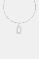 Iced 0 Number Pendant