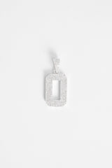Iced 0 Number Pendant