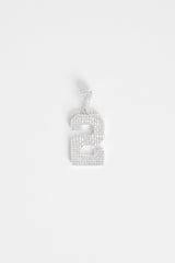 Iced 2 Number Pendant