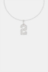 Iced 2 Number Pendant