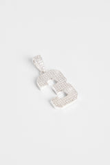 Iced 3 Number Pendant