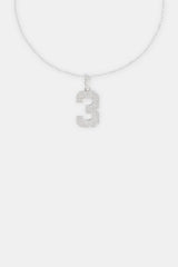 Iced 3 Number Pendant