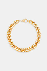 Square Cuban Bracelet - Gold - 8mm