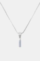 Polished Tag Pendant Necklace