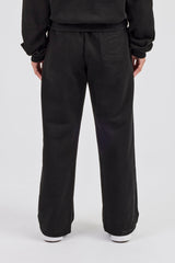 Cernucci Bubble Boxy Hoodie & Wide Leg Jogger - Black