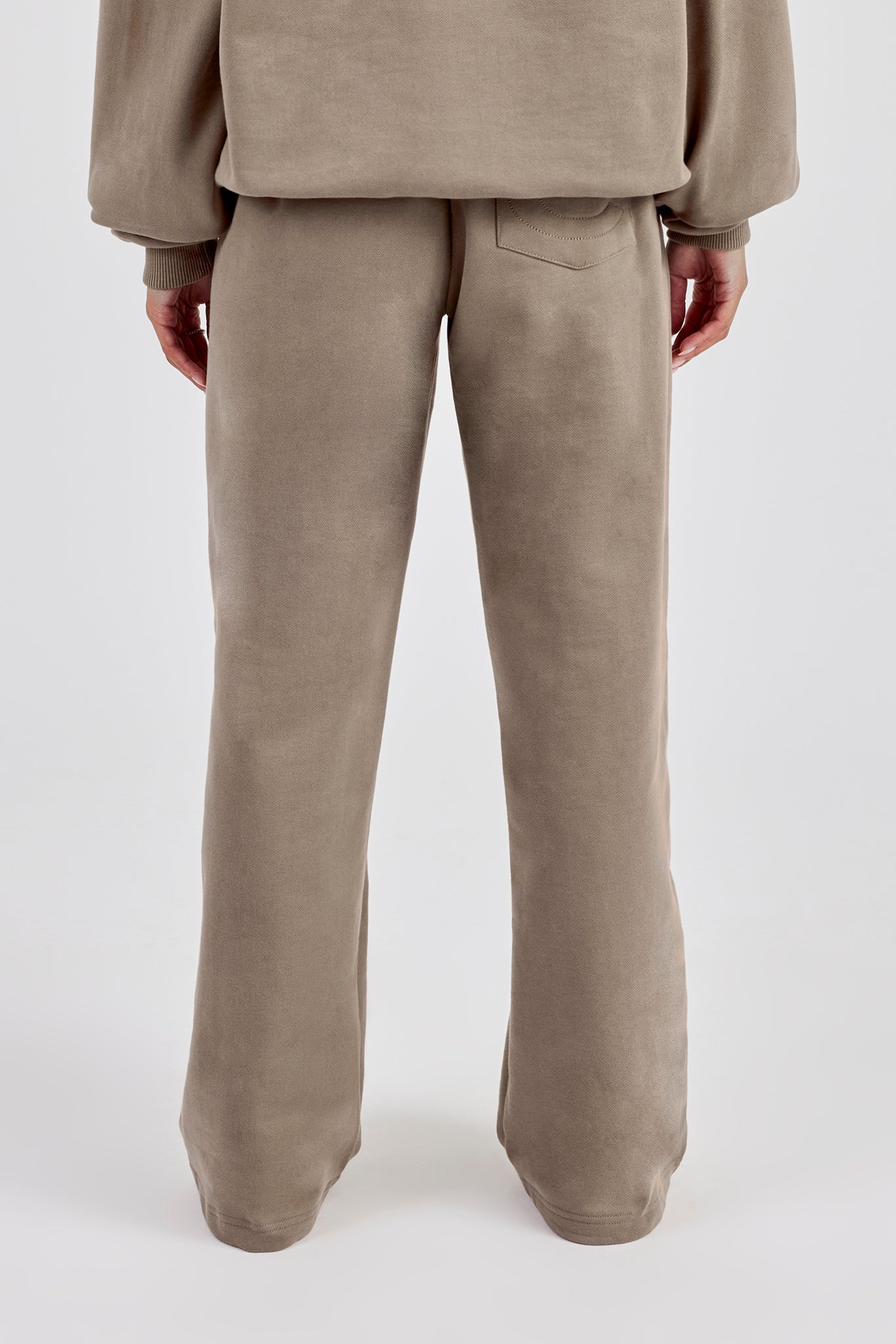 Cernucci Wide Leg Jogger - Taupe