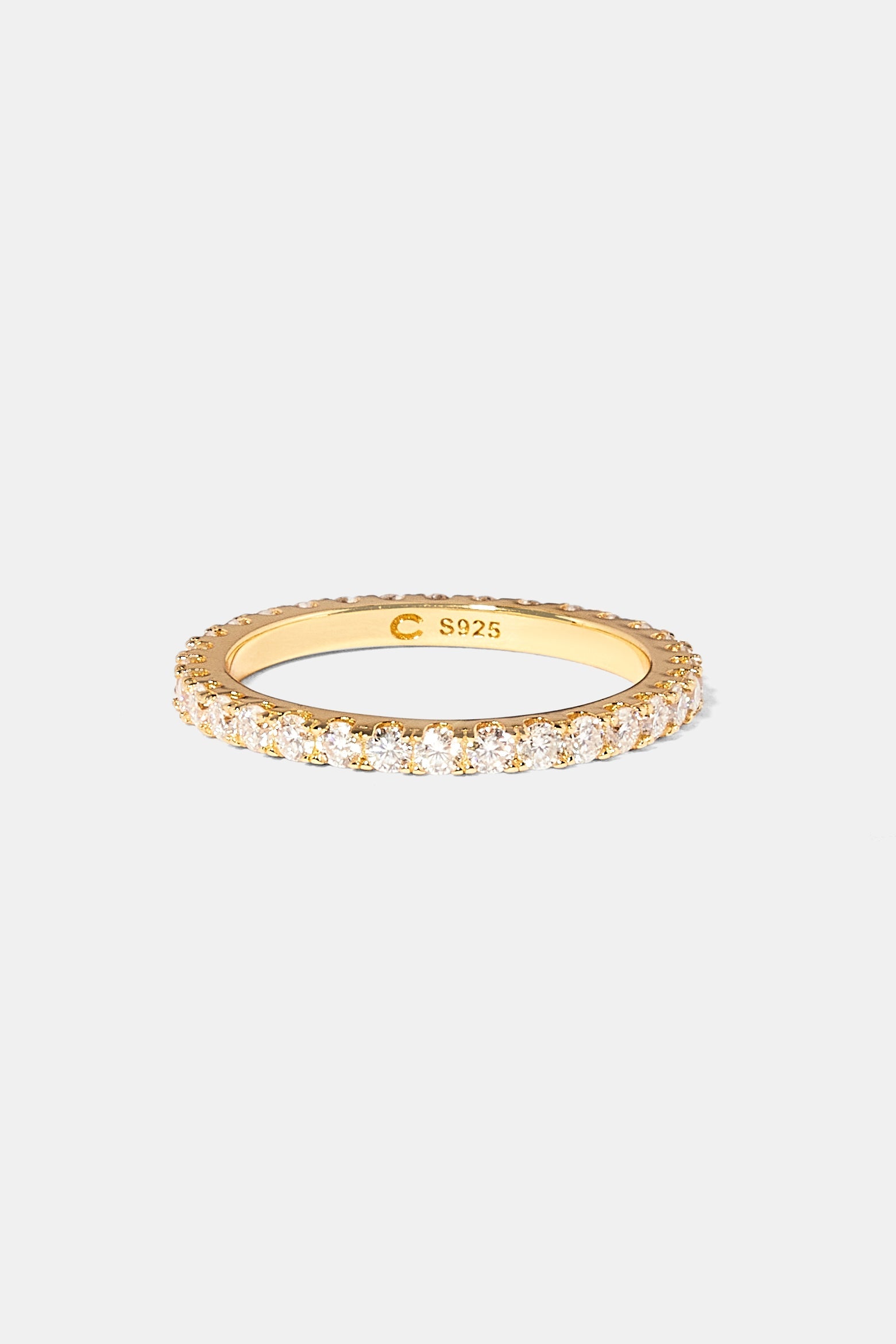 Moissanite Tennis Ring - Gold - 3mm