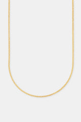 Cuban Chain - 2mm - Gold