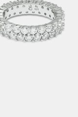 Women's 925 Double Row Ring