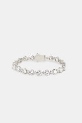 Alternating Round Tennis Bracelet - 6mm