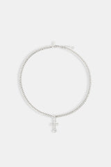 Chunky Cross Polished Cuban Chain - 5mm
