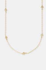 Cross Thin Link Chain - 2.5mm - Gold