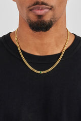 Iced Green Gemstone Cuban Chain - 3mm