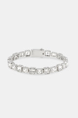 Iced Alternating Square Bracelet- 8mm