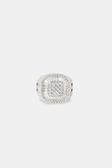 Iced Baguette Signet Ring - 20mm