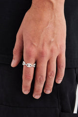 Iced Coffee Bean Link Ring - 8mm