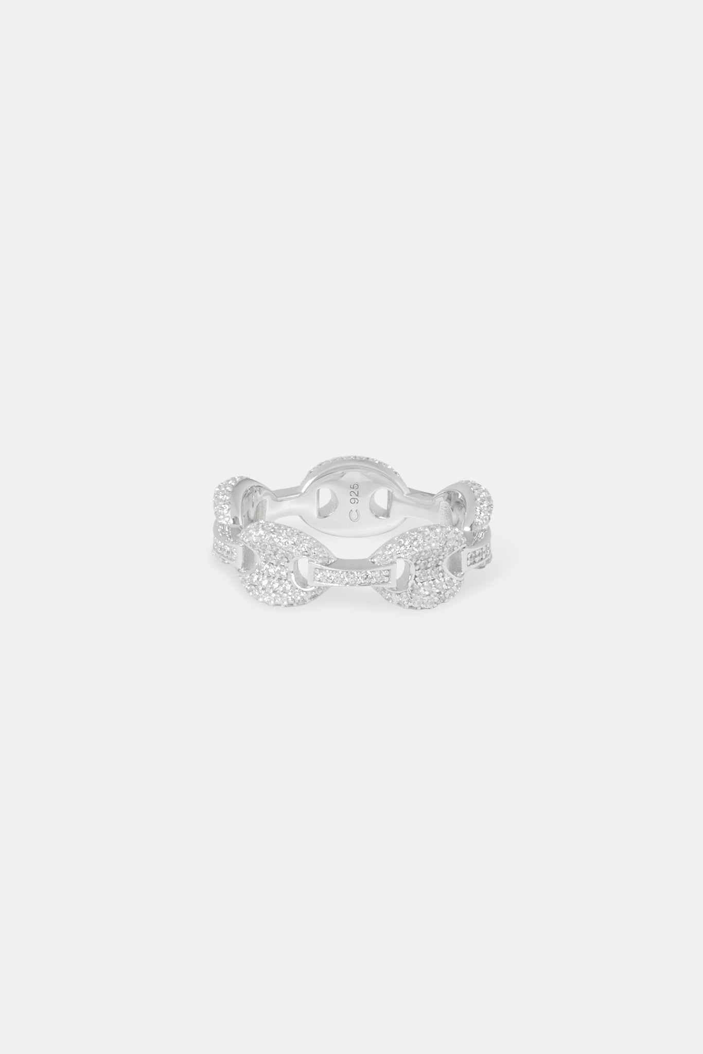 Iced Coffee Bean Link Ring - 8mm
