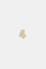 Iced Number Pendant - 12mm