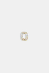 Iced Number Pendant - 12mm