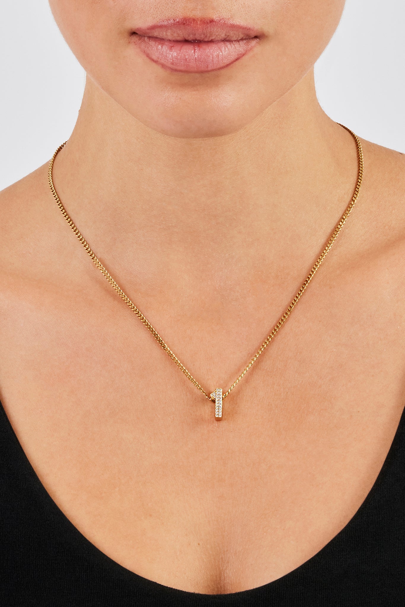 Iced Number Pendant - 12mm